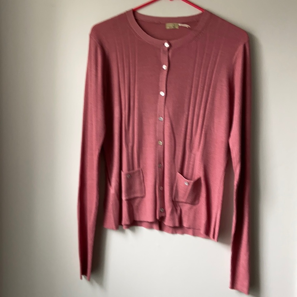 Max studio cardigan made of silk